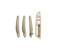 HCPAVEXT LHD RHD 4-piece Car Interior Door Handle Panel Pull Armrest Trim for E70 E71 E72 X5 X6 Interior Car Handle(Model 2 RHD Beige)