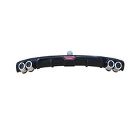 HCPAVEXT Rear Spoiler Lip For VW For Caddy ABS Plastic Silver/Black Car Rear Bumper Rear Diffuser Spoiler Lip(Black)