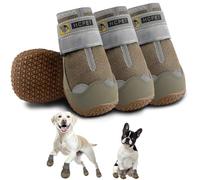 Hcpet Dog Boots Breathable Dog Shoes for Small Medium Large Dogs, Anti-Slip Puppy Booties Paw Protector with Reflective Straps 4Pcs
