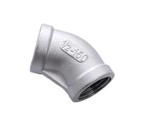 HCPGBGLBTF 1/4'' - 2'' BSP Female Thread 304 Stainless Steel Equal 45 Degree Elbow DN8 - DN50 Water Pipe Fitting SS304 Joint Connector Threaded elbow(1-1/4")