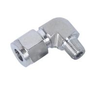 HCPGBGLBTF 3000 PSI Forged Elbow 1/8" 1/4" 3/8" 1/2" BSPT Male x 6 8 10 12 mm Tube Compression Union 304 316 Stainless Pipe Fitting Coupler Threaded Elbow(SS316,10MM_1L2 BSPT)