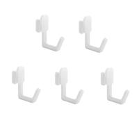HCPGBGLBTF 5Pcs Peg Board Accessories Plastic Pegboard Hooks Pegboard Hook Peg Board Tool Organizer Utility Locking Kit Hook(White)
