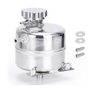 HCPGBGLBTF Aluminum Coolant Header Expansion Overflow Water Tank & Cap Reservoir Can Car Accessories 02-08 Compatible With BMW Compatible With Mini Compatible With Cooper S R52 R53 radiator(Silver