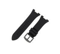 HCPHCVEVVK Silicone Watch Strap Fit For Armani Ax1803 1802 1050 Concave Black Rubber Watchband Accessories 31 * 14mm(Black-Black-K2)