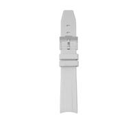 HCPHCVEVVK TPU Rubber Strap Fit For Swatch X Fit For Omega Joint Moon Swatch Curved End Sport Watch Band Bracelet Fit For Rolex Water Ghost Daytona 20mm(Light grey)