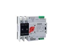 HCQ5-125 Single Phase Din Rail ATS 220V Dual Power Automatic Transfer Electrical Selector Switches Uninterrupted 2P 63A100A 125A Automatic switch (Color : 80A, Size : 2)