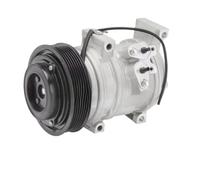 HCQAO 10S15C 7PK AC Air Conditioning Compressor Compatible for Scion TC 2005-2006 L4 2.4L 10361560, 10361561 7-Groove Mounting Bracket Kit