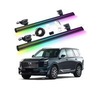 HCQAO Automatic Electric Power Neon Light Side Step Running Board Compatible For GAC GS8 2022-2025 Colorful Lighting Retractable Truck Nerf Bars, Side Bars，Step Bars