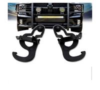 HCQAO compatible with 2009-2019 Dodge Ram 1500 Front Tow Hooks And Bezel Bracket Towing Trailer Hitch Receiver Steel Tow Connector Accessories Truck trailer hitch ball mount