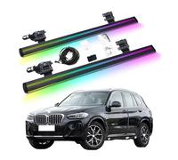 HCQAO Electric Power Running Board Electric Side Steps Compatible for BMW X3 2019-2025 Colorful Lighting Retractable Truck Step Side Bars
