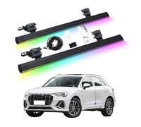 HCQAO Electric Power Running Board Side Steps Compatible For Audi Q3 2019-2023 Colorful Lighting Retractable Truck Nerf Bars, Bars，Step