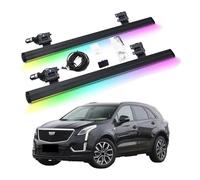 HCQAO Electric Power Running Board Side Steps Compatible For Cadillac XT5 2016-2025 Colorful Lighting Retractable Truck Step Nerf Bars, Bars，Step