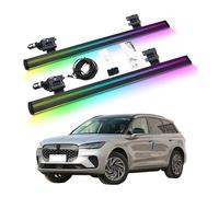 HCQAO Electric Power Running Board Side Steps Compatible For Lincoln Corsair 2020-2025 Colorful Lighting Retractable Truck Nerf Bars, Bars，Step