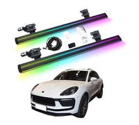 HCQAO Electric Side Step Compatible For Macan 2015-2025 Colorful Lighting Electric Power Running Board Retractable Truck Step Nerf Bars, Side Bars，Step Bars