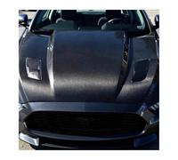 HCQAO Fit 15-17 Compatible For Old Mustang Modified Mechanical Supercharged Carbon Fiber Hood American Cowl Style Cj Vacuum Engine Hood(Resin Material)