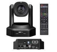 HCSTVCON NDI PTZ Camera, 20X Optical Zoom USB3.0 3G-SDI HDMI and IP Live Streaming PoE PTZ Camera for Video Conference Church Worship Education,Work with Zoom Team vMix OBS Facebook YouTube, Black