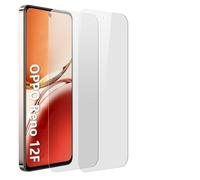 HCT STYLE Tempered Glass Film for Oppo Reno 12F [6.67 Inches] [2 Pieces], Flat Screen Protector, Glass Screen Protector with Disposable Wipes