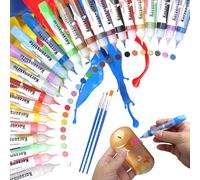 Hcunbsu Candle Painting Kit, 24 Colour Candle Pens, Wax Pens for Candles Decoration, Create Your Colourful Candles