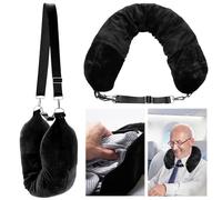 Hcunbsu Stuffable Neck Pillow for Travel, Travel Neck Pillow Stuffable with Clothes, Travel Essentials, Transformable U Shaped Travel Pillow, for Travelling by Car, Train and Plane