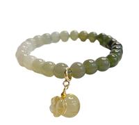 Hcusvcop Lucky Braceletl, Wealth Natural Hetian Nephrite Jade Money Bag Pendant Good Fortune Lucky Charm