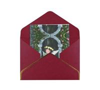 HCVXBSA Angelic purity Blank Cards with Envelopes All Occasion Greeting, Premium Shimmery Note for Birthday, Christmas, Wedding, 4 x 6 inch