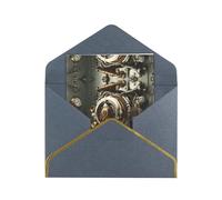 HCVXBSA Bank vault gate Blank Cards with Envelopes All Occasion Greeting, Premium Shimmery Note for Birthday, Christmas, Wedding, 4 x 6 inch