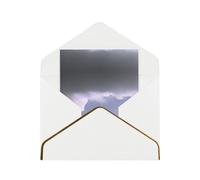 HCVXBSA Cross dimensional lightning Blank Cards with Envelopes All Occasion Greeting, Premium Shimmery Note for Birthday, Christmas, Wedding, 4 x 6 inch White
