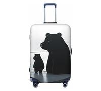HCVXBSA Elastic Washable Suitcase Cover Protector,Tears of Black Oil Luggage Cover Sleeve Wrap for 18-32 Inches Suitcase Travel Accessories, Black, L