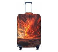 HCVXBSA Elastic Washable Suitcase Cover Protector,The Desert at Dawn Luggage Cover Sleeve Wrap for 18-32 Inches Suitcase Travel Accessories, Black, S