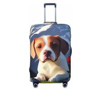 HCVXBSA Elastic Washable Suitcase Cover Protector,The Little Dog in the Alps Luggage Cover Sleeve Wrap for 18-32 Inches Suitcase Travel Accessories, Black, XL