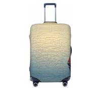 HCVXBSA Elastic Washable Suitcase Cover Protector,The Lost Boat Luggage Cover Sleeve Wrap for 18-32 Inches Suitcase Travel Accessories, Black, XL