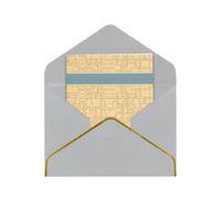 HCVXBSA Enter the maze of thinking Blank Cards with Envelopes All Occasion Greeting, Premium Shimmery Note for Birthday, Christmas, Wedding, 4 x 6 inch Light Grey
