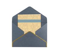 HCVXBSA Enter the maze of thinking Blank Cards with Envelopes All Occasion Greeting, Premium Shimmery Note for Birthday, Christmas, Wedding, 4 x 6 inch Black