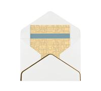 HCVXBSA Enter the maze of thinking Blank Cards with Envelopes All Occasion Greeting, Premium Shimmery Note for Birthday, Christmas, Wedding, 4 x 6 inch White