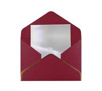 HCVXBSA Fauvist architecture Blank Cards with Envelopes All Occasion Greeting, Premium Shimmery Note for Birthday, Christmas, Wedding, 4 x 6 inch Dark Red