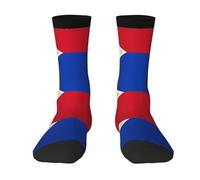 HCVXBSA Funny Unique Philippines Flag Socks - Mid-Calf Length, Multiple Design Options, Great Gift for Men, Women and Teens - White, 2 Black-1, One Size