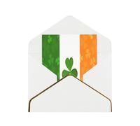 HCVXBSA irish flag Blank Cards with Envelopes All Occasion Greeting, Premium Shimmery Note for Birthday, Christmas, Wedding, 4 x 6 inch White