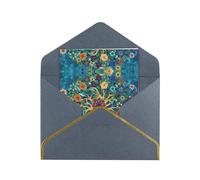 HCVXBSA Latin American Illustration Blank Cards with Envelopes All Occasion Greeting, Premium Shimmery Note for Birthday, Christmas, Wedding, 4 x 6 inch