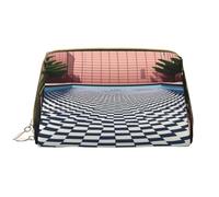 HCVXBSA Makeup Bag Women Toiletrie Showe Brush Skin Care Travel Organizer Purse Me Large Makeup Purse AccessoriesRectangular swimming pool, White, One Size