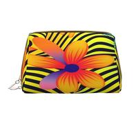 HCVXBSA Makeup Bag Women Toiletrie Showe Brush Skin Care Travel Organizer Purse Me Large Makeup Purse AccessoriesNeon floralpattern, White, One Size