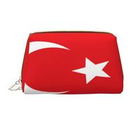 HCVXBSA Makeup Bag Women Toiletrie Showe Brush Skin Care Travel Organizer Purse Me Large Makeup Purse AccessoriesFlag of Turkey, White, One Size
