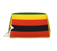 HCVXBSA Makeup Bag Women Toiletrie Showe Brush Skin Care Travel Organizer Purse Me Large Makeup Purse AccessoriesFlag of Zimbabwe, White, One Size