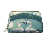 HCVXBSA Makeup Bag Women Toiletrie Showe Brush Skin Care Travel Organizer Purse Me Large Makeup Purse AccessoriesTwo swans swimming on the lake1, White, One Size