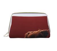 HCVXBSA Makeup Bag Women Toiletrie Showe Brush Skin Care Travel Organizer Purse Me Large Makeup Purse AccessoriesThe Tauren Under the Red Wall, White, One Size