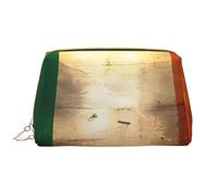 HCVXBSA Makeup Bag Women Toiletrie Showe Brush Skin Care Travel Organizer Purse Me Large Makeup Purse AccessoriesRetro Irish flag, White, One Size