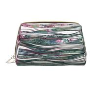 HCVXBSA Makeup Bag Women Toiletrie Showe Brush Skin Care Travel Organizer Purse Me Large Makeup Purse AccessoriesGreen line watercolor painting, White, One Size