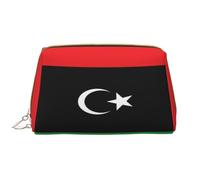 HCVXBSA Makeup Bag Women Toiletrie Showe Brush Skin Care Travel Organizer Purse Me Large Makeup Purse AccessoriesLibyan flag, White, One Size
