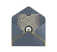 HCVXBSA Mysterious Giant Eye Portrait Blank Cards with Envelopes All Occasion Greeting, Premium Shimmery Note for Birthday, Christmas, Wedding, 4 x 6 inch