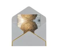 HCVXBSA Mysterious Lion Gate Blank Cards with Envelopes All Occasion Greeting, Premium Shimmery Note for Birthday, Christmas, Wedding, 4 x 6 inch