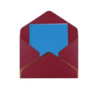 HCVXBSA Natural blue color Blank Cards with Envelopes All Occasion Greeting, Premium Shimmery Note for Birthday, Christmas, Wedding, 4 x 6 inch Dark Red